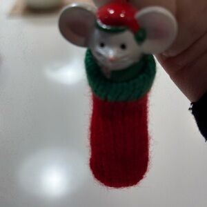 Vintage Christmas Mouse - Holiday Memories Collector Ornament - 3"